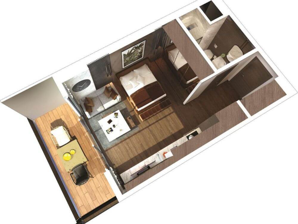 Apartment Studio in Iskele, 47m2, £69,000 — Photo 6